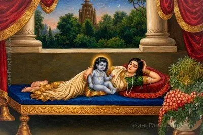 Bala Rama with Mata Kaushalya